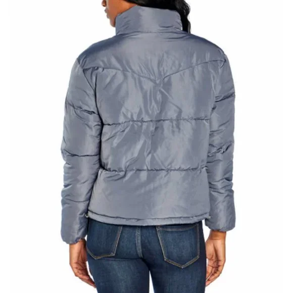 Three Dots Women’s Puffer Jacket--Blue - Picture 3 of 7